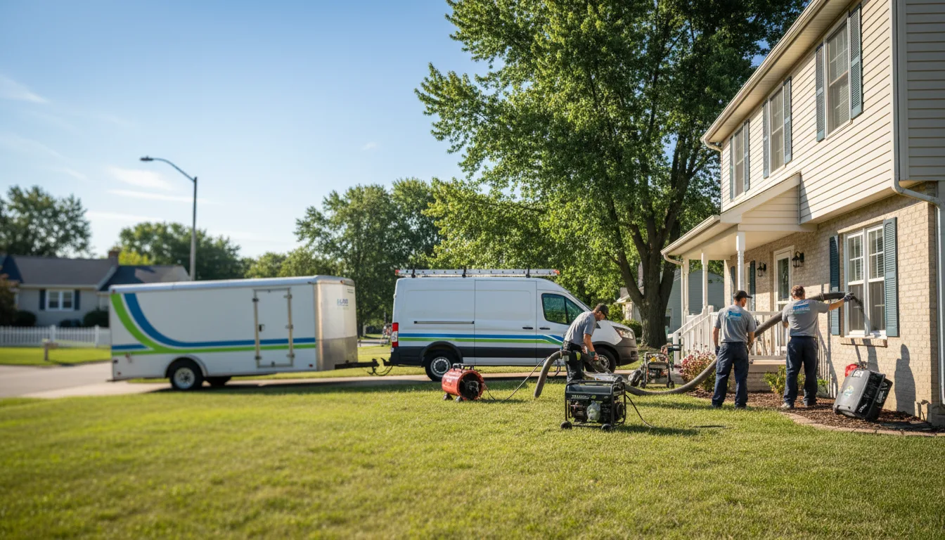 Flooded Basement Restoration And Cleanup With Repair in Spurgeon, IN near me